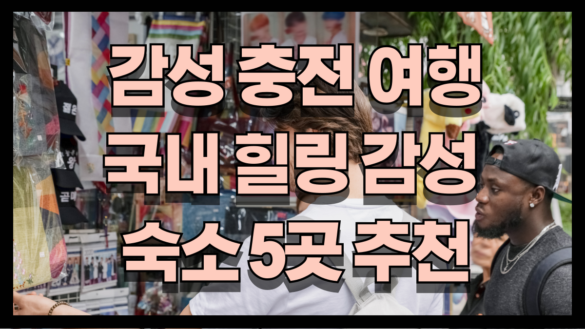 감성 충전 여행 국내 힐링 감성 숙소 5곳 추천 노마로
