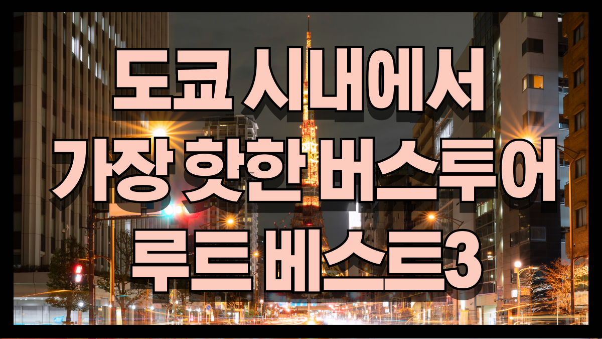 도쿄시내에서 가장 핫한 버스투어 루트 베스트3 노마로 도쿄시내에서 가장 핫한 버스투어 루트 베스트3 노마로