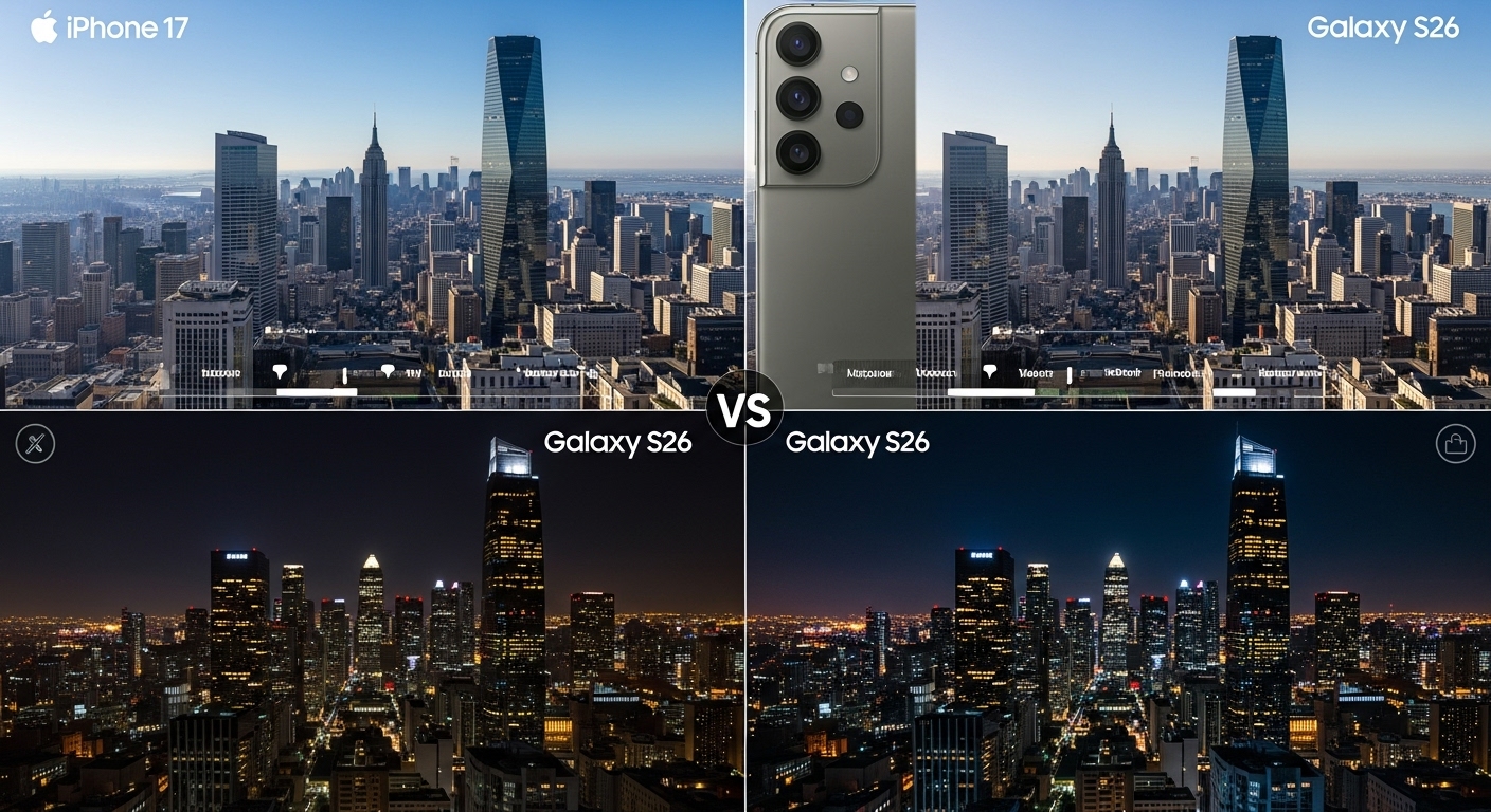 2025년형 스마트폰 카메라 심층 비교: 아이폰 17 vs 갤럭시 S26