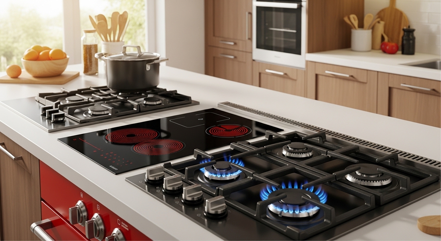 인덕션 vs 하이라이트 vs 가스레인지 2026년 완벽 비교 분석: 내게 맞는 주방 가전 선택 가이드