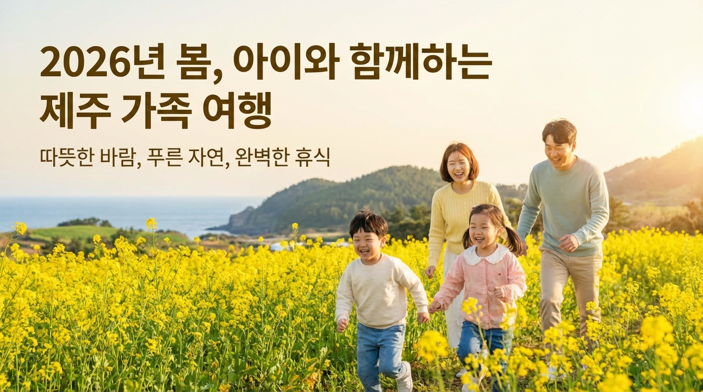 봄 제주도 유아 동반 가족 여행, 3박 4일 필수 코스 및 숙소 추천