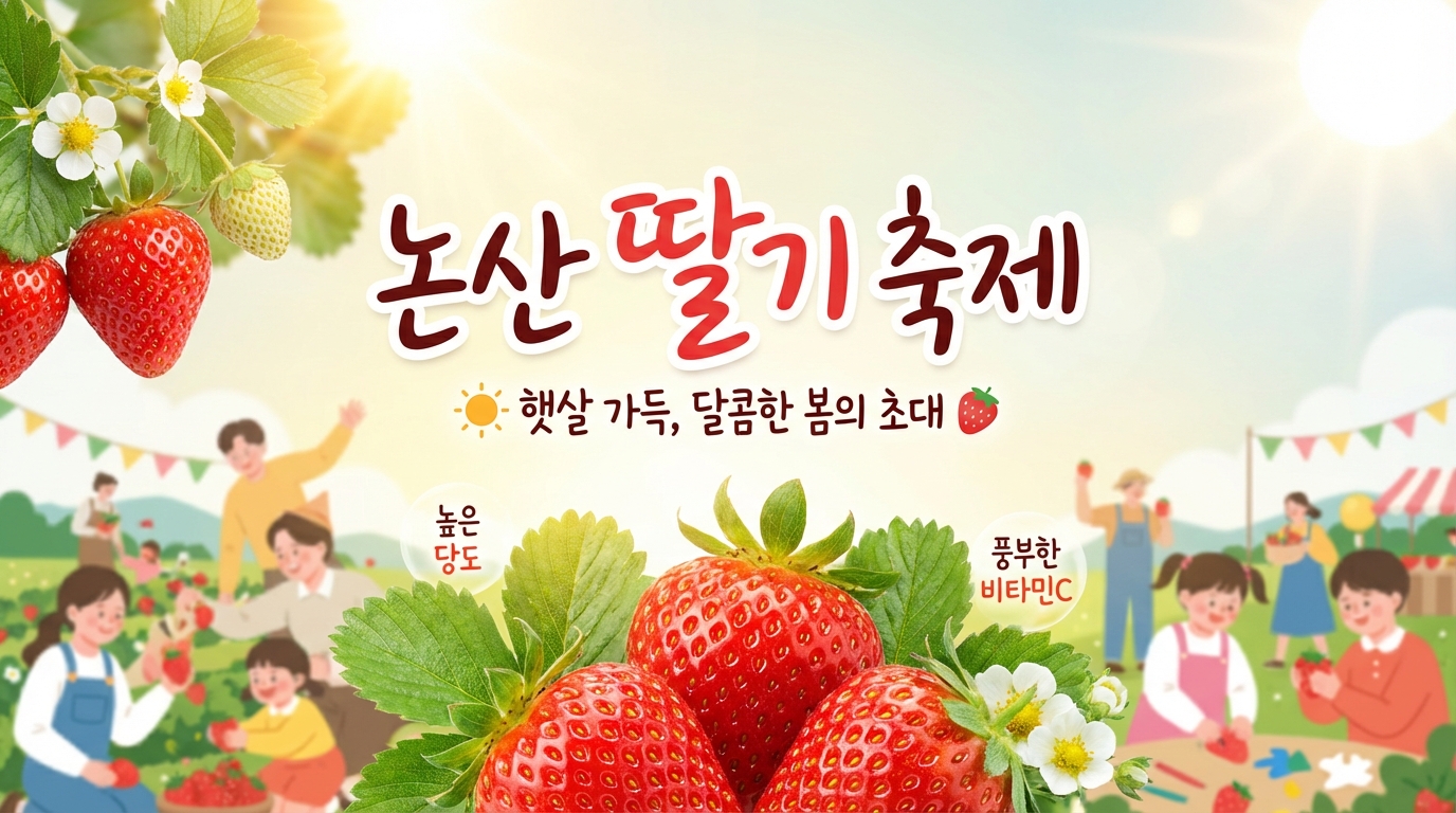 2026 논산 딸기 축제 완벽 가이드. 기간,장소,주차까지 A to Z